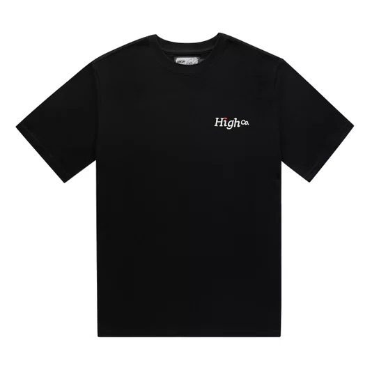 Camiseta Masculina High Lovely Manga Curta Estampada - Preto