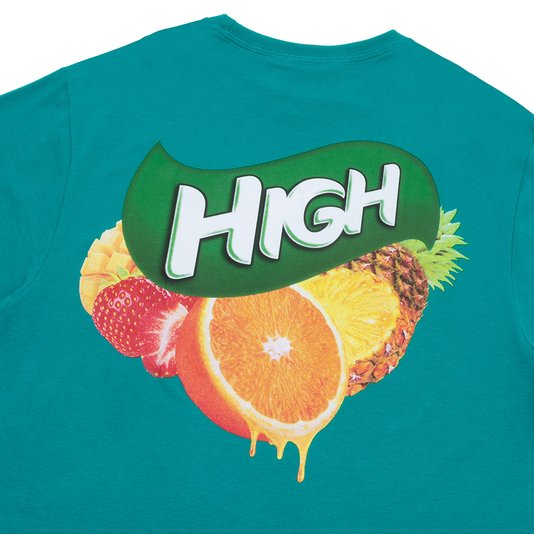 Camiseta Masculina High Manga Curta Estampada - Verde