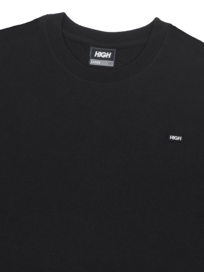 Camiseta Masculina High Minimal Patch Manga Curta Estampada - Preto