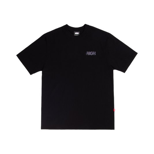 Camiseta Masculina High Optical Manga Curta Estampada - Preto