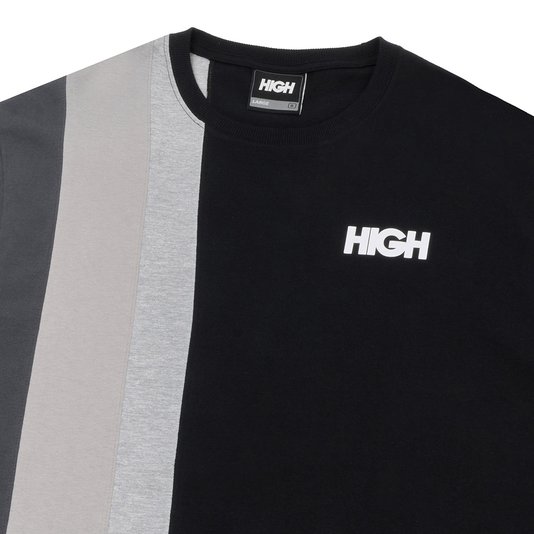 Camiseta Masculina High Rainbow Manga Curta Estampada - Preto