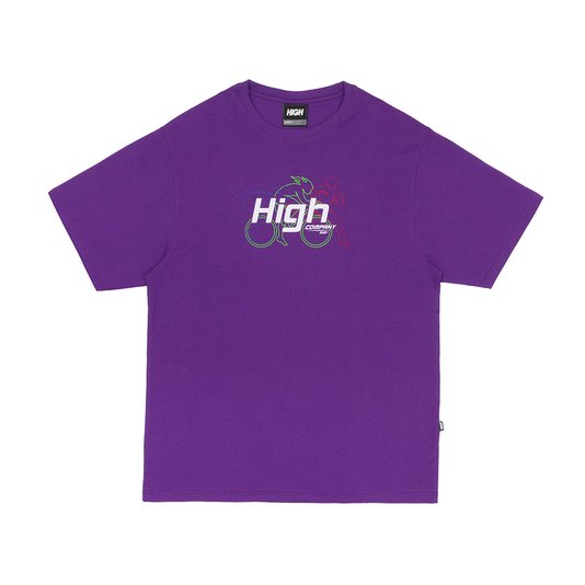Camiseta Masculina High Thriatlon Manga Curta Estampada - Roxo