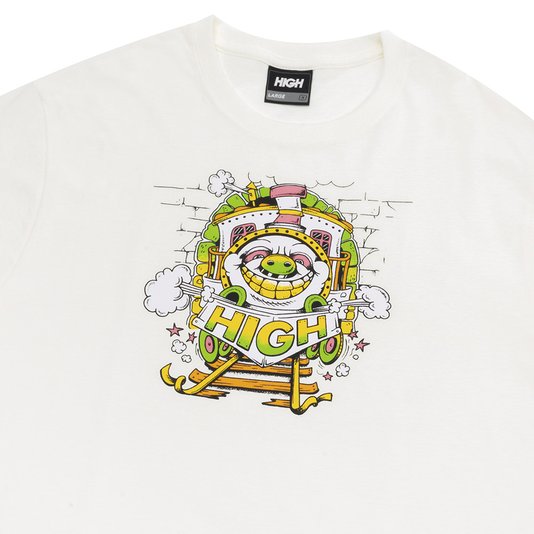 Camiseta Masculina High Tom Manga Curta Estampada - Branco