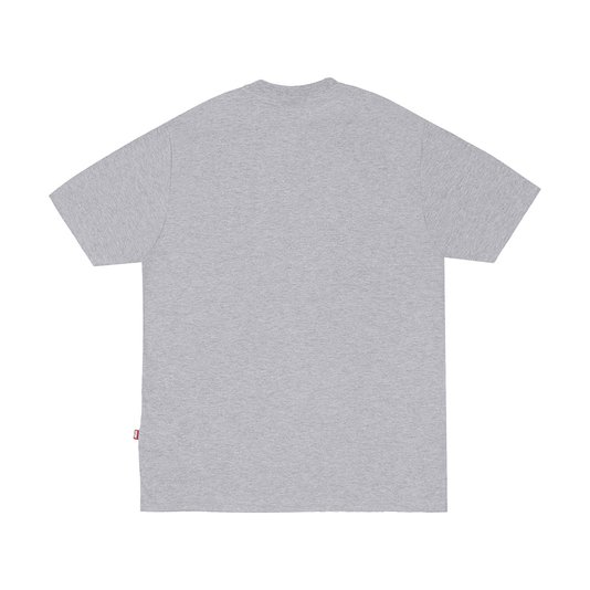 Camiseta Masculina High Tom Manga Curta Estampada - Cinza/Mescla