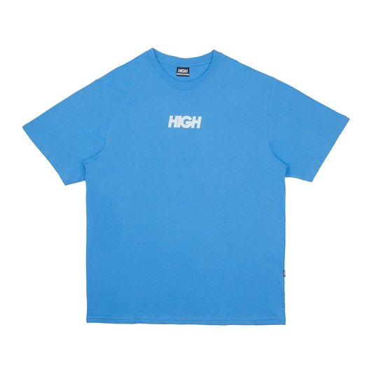 Camiseta Masculina High Tonal Logo Manga Curta Estampada - Azul Céu 