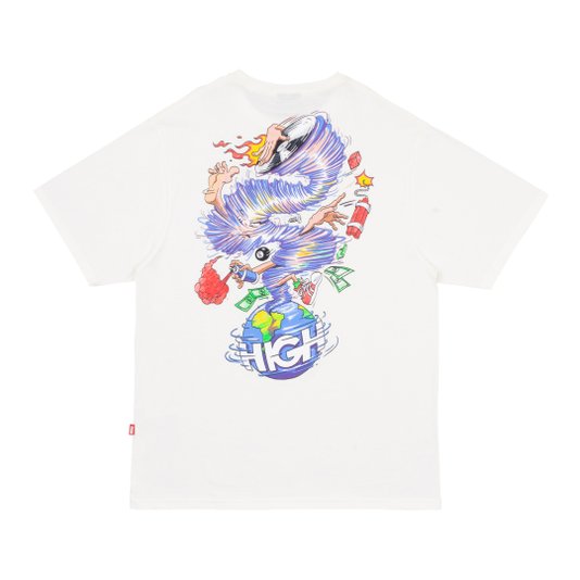 Camiseta Masculina High Tornado - Branco