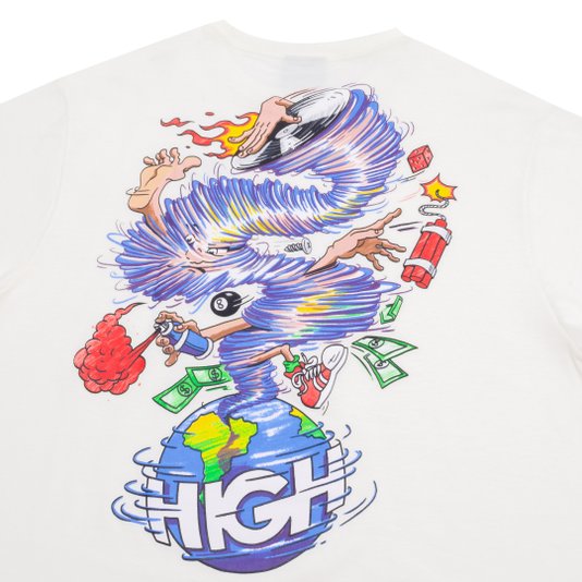 Camiseta Masculina High Tornado - Branco