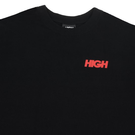 Camiseta Masculina High Totem Manga Curta Estampada - Preto
