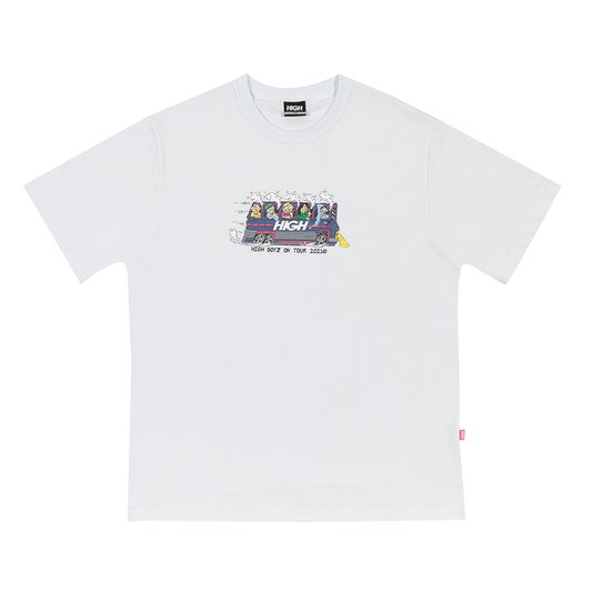 Camiseta Masculina High Tour Manga Curta Estampada - Branco