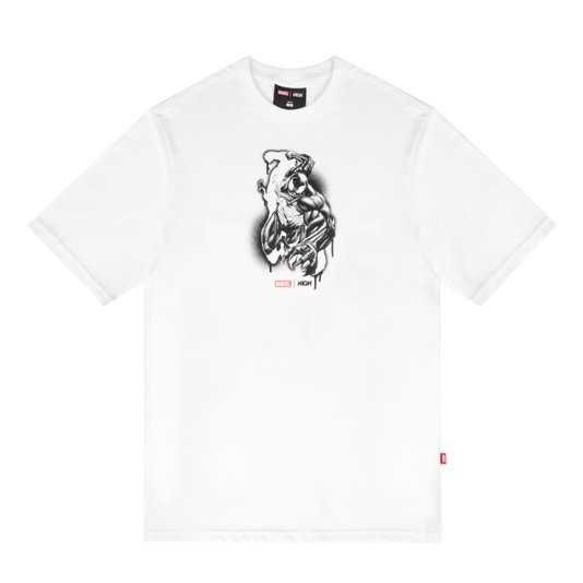Camiseta Masculina High X Marvel Venom Manga Curta Estampada - Branco