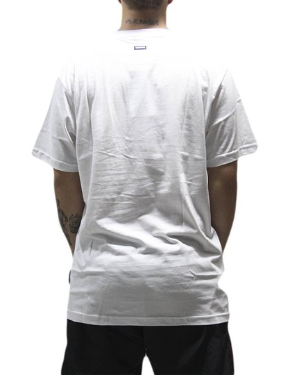 Camiseta Masculina Hocks Armadilha Manga Curta Estampada - Branco