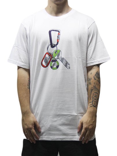 Camiseta Masculina Hocks Chave - Branco