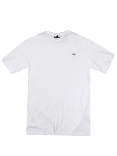 Camiseta Masculina Hocks Malha Bord Manga Curta Estampada - Branco