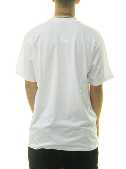 Camiseta Masculina HUF Essentials Box Logo Manga Curta Estampada - Branco