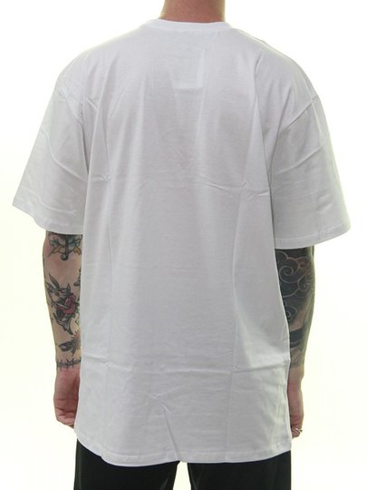 Camiseta Masculina HUF Essentials OG Logo BIG Manga Curta Estampada - Branco