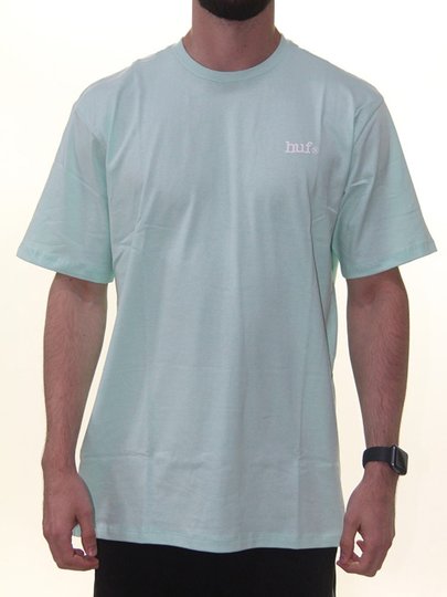 Camiseta Masculina Huf Neu Rose Manga Curta Estampada - Verde Água