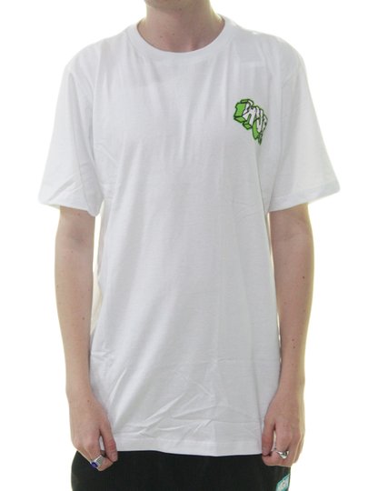 Camiseta Masculina Huf Quake TT Manga Curta Estampada - Branco