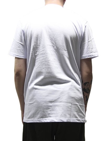 Camiseta Masculina Hurley Circle Icon Manga Curta Estampada - Branco