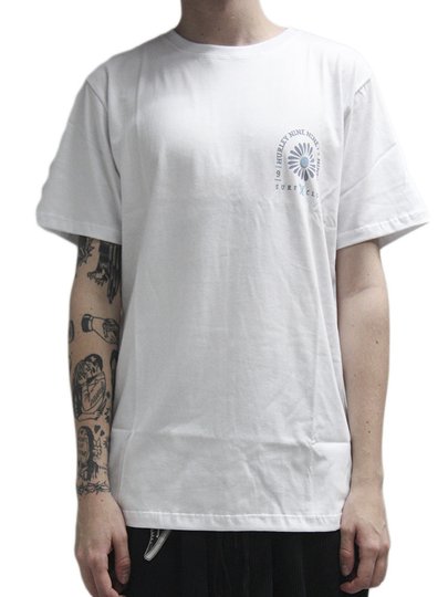 Camiseta Masculina Hurley Desert Manga Curta Estampada - Branco