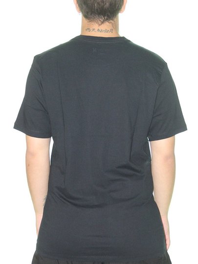 Camiseta Masculina Hurley Flower Sun Manga Curta Estampada - Preto
