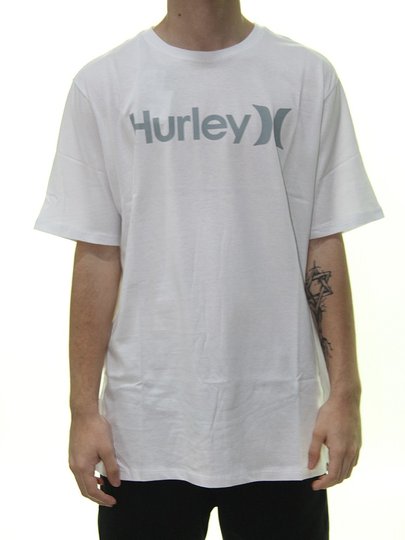 Camiseta Masculina Hurley O & O Manga Curta Estampada - Branco
