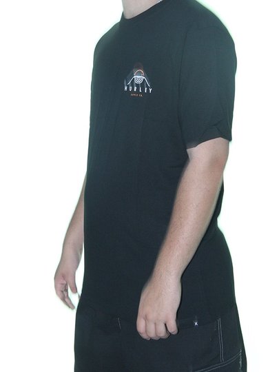 Camiseta Masculina Hurley Supply Manga Curta Estampada - Preto