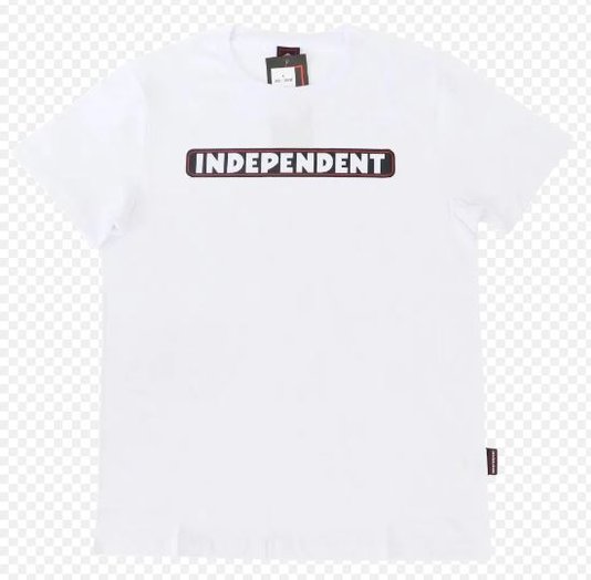 Camiseta Masculina Independent Bar Logo CH Manga Curta Estampada - Branco