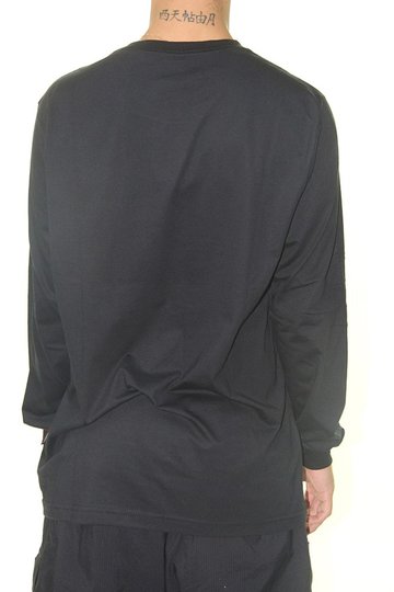 Camiseta Masculina Independent Bar Logo Manga Longa Estampada - Preto