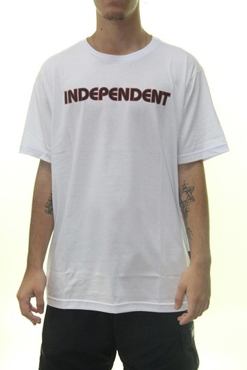 Camiseta Masculina Independent Bar Logo New Manga Curta Estampada - Branco