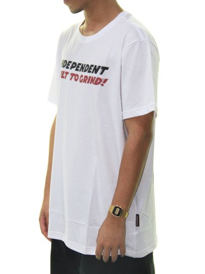 Camiseta Masculina Independent BTG SS Manga Curta Estampada - Branco