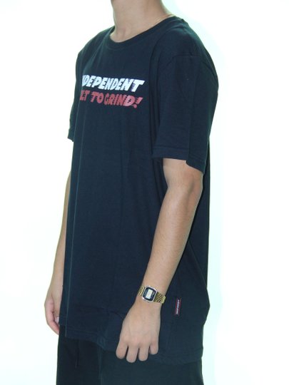 Camiseta Masculina Independent BTG SS Manga Curta Estampada - Preto