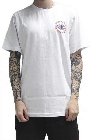 Camiseta Masculina Independent Fire Starter Manga Curta Estampada - Branco