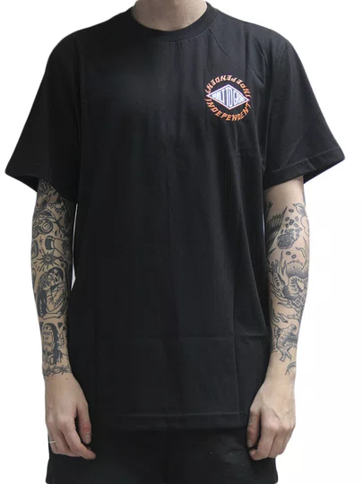 Camiseta Masculina Independent Fire Starter Manga Curta Estampada - Preto
