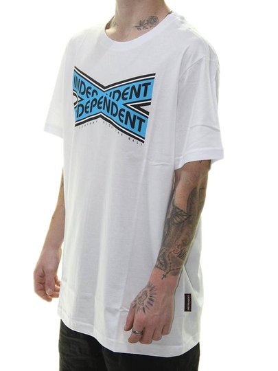 Camiseta Masculina Independent Intersect Manga Curta Estampada - Branco