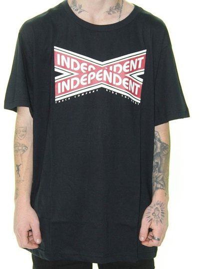 Camiseta Masculina Independent Intersect Manga Curta Estampada - Preto