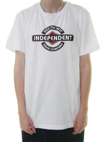 Camiseta Masculina Independent RTB Bar Manga Curta Estampada - Branco