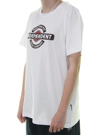Camiseta Masculina Independent RTB Bar Manga Curta Estampada - Branco