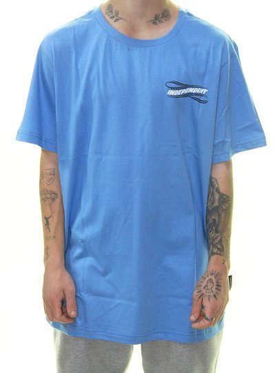 Camiseta Masculina Independent Take Flight Manga Curta Estampada - Azul Calro