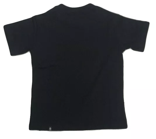 Camiseta Masculina Infantil Session Logo Skate 2003 Manga Curta Estampada - Preto