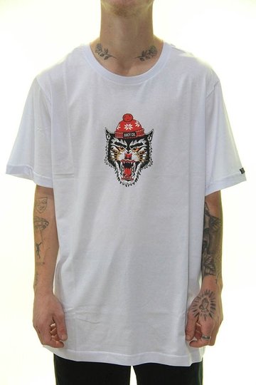 Camiseta Masculina Juicy CO. Tiger Manga Curta Estampada - Branco