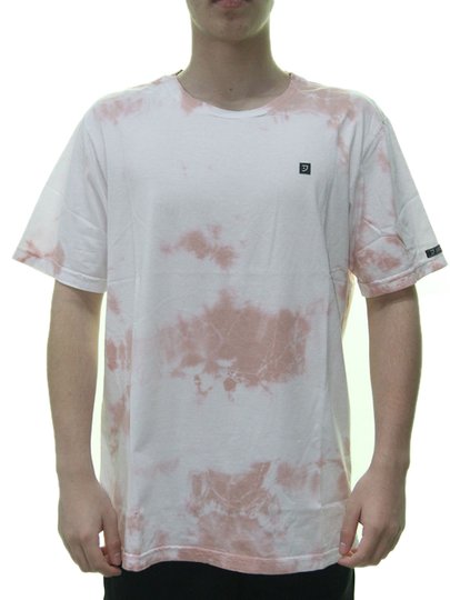 Camiseta Masculina Juicy Tie Dye Pink - Tie Dye/Salmão