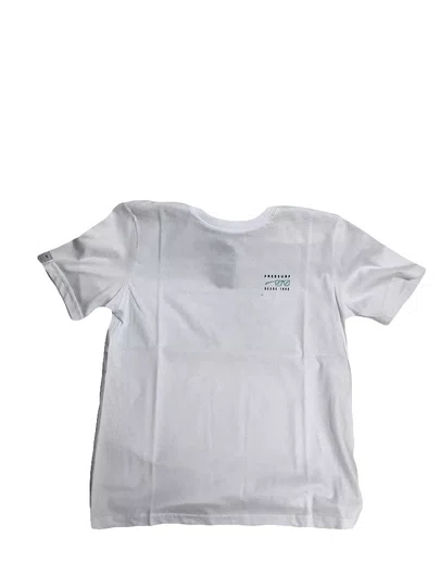 Camiseta Masculina Juvenil Freesurf Wave Manga Curta Estampada - Branco