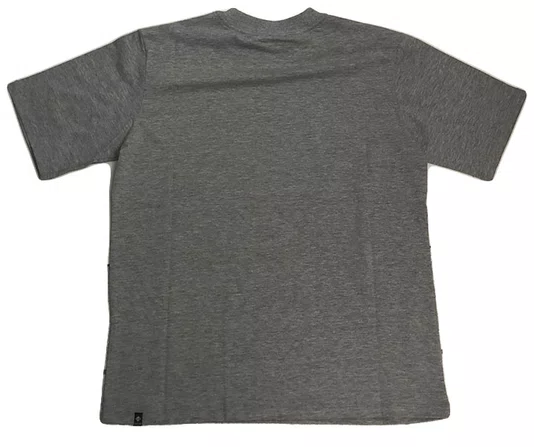 Camiseta Masculina Juvenil Session Logo Skate 2003 Manga Curta Estampada - Cinza Mesclado