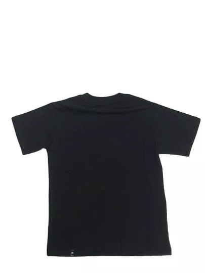Camiseta Masculina Juvenil Session Skateboard Manga Curta Estampada - Preto