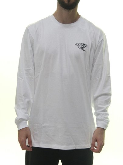 Camiseta Masculina Lakai Silk Tornado Tee Manga Longa Estampada - Branco