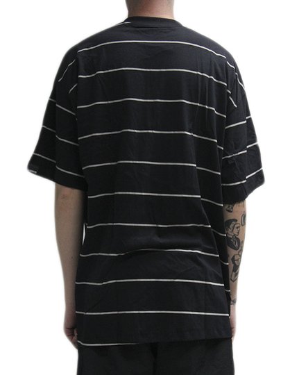 Camiseta Masculina Layback Oversized PB Manga Curta Estampada - Preto