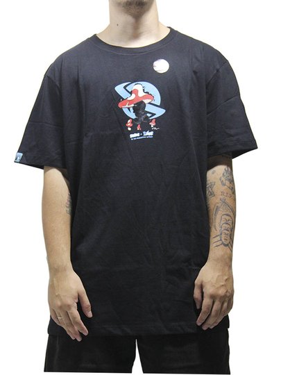 Camiseta Masculina Lost Angry Smurf Manga Curta Estampada - Peto