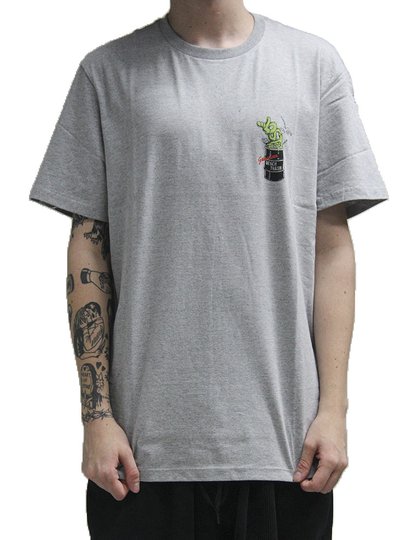 Camiseta Masculina Lost Beach Trash Manga Curta Estampada - Cinza/Mescla