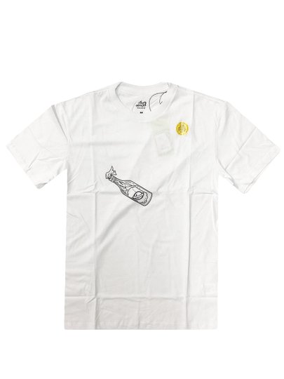 Camiseta Masculina Lost Molotov Manga Curta Estampada - Branco