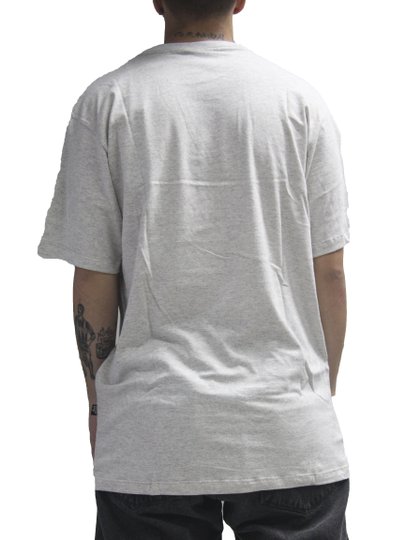Camiseta Masculina Lost Mushroons Manga Curta Estampada - Cinza/Mescla